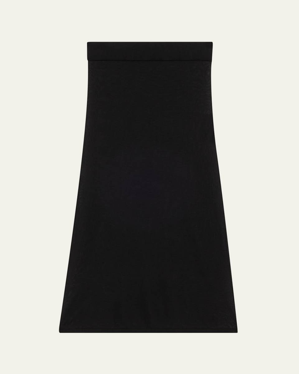 Sheer Knit Maxi Skirt